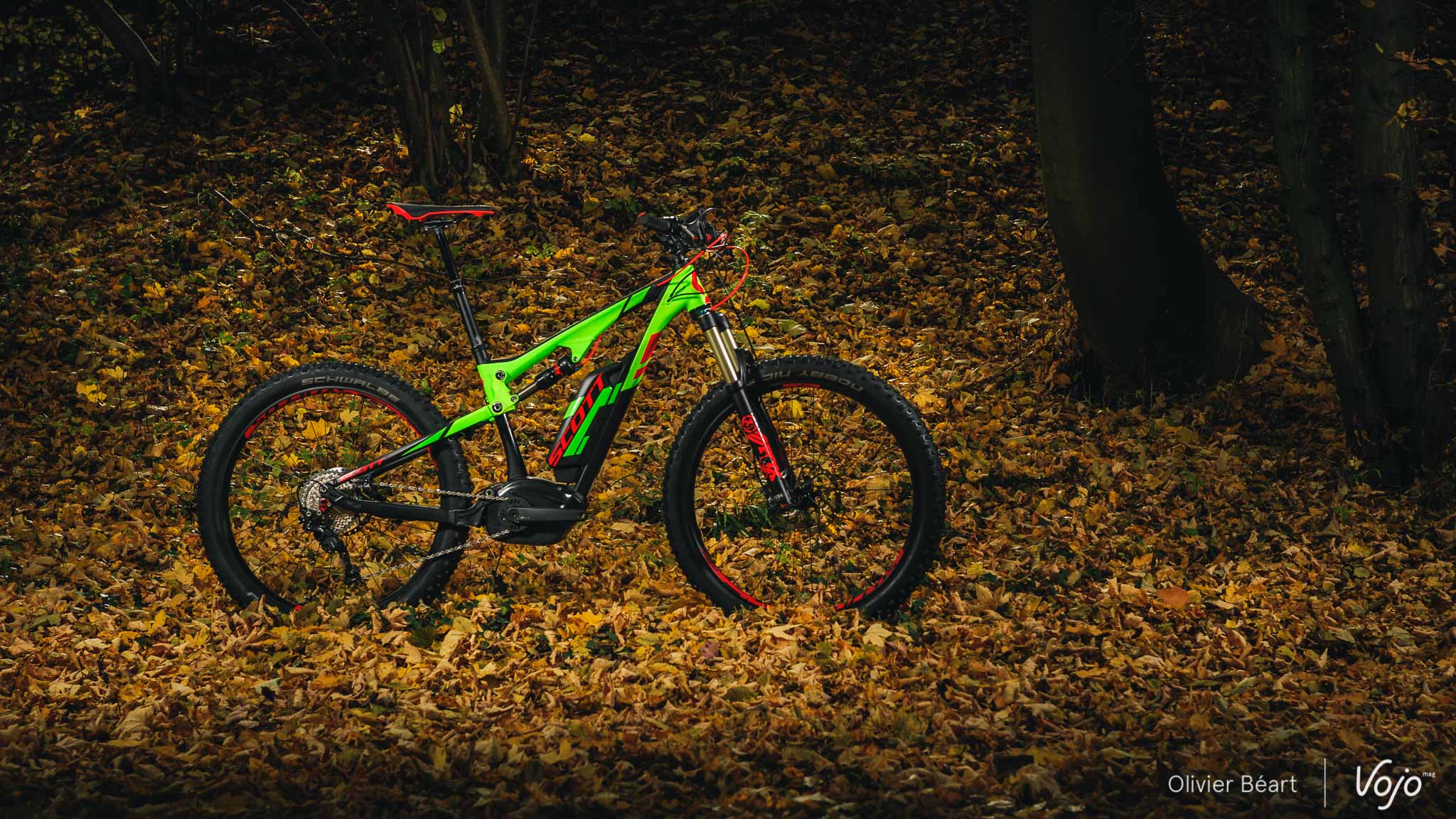 De Scott E-Genius 710 Plus, een van de eerste e-MTB’s die op Vojo is getest. Het was december 2015.